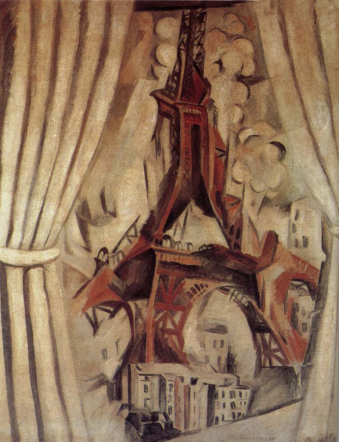 Delaunay, Robert Eiffel Tower  in front of Curtain